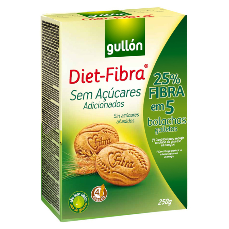 E-shop GULLÓN Fibra sušenky se sladidlem a s vysokým obsahem vlákniny 250 g