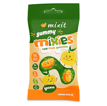 MIXIT Gummy mixies yuzu přírodní želé bonbóny 35 g (Vitamínové bonbony) - Sladké