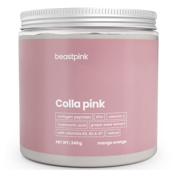 GYMBEAM BeastPink Colla pink mango pomeranč 240 gramů (Vitamíny na pleť) - Vícesložkové