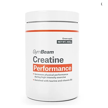 GYMBEAM Creatine performance zelené jablko 400 g (Monohydrát kreatinu)