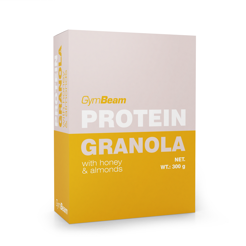 Levně GYMBEAM Proteinová granola s medem a mandlemi 300 g