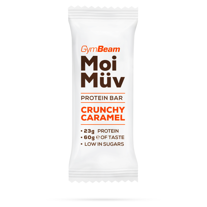 E-shop GYMBEAM Proteinová tyčinka MoiMüv crunchy caramel 60 g
