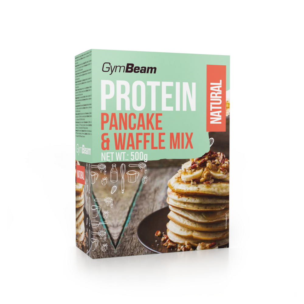 E-shop GYMBEAM Proteinové palačinky pancake & waffle mix bez příchutě 500 g