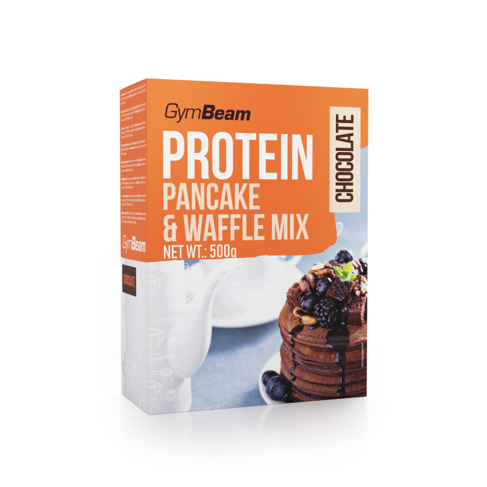 E-shop GYMBEAM Proteinové palačinky pancake & waffle mix čokoláda 500 g