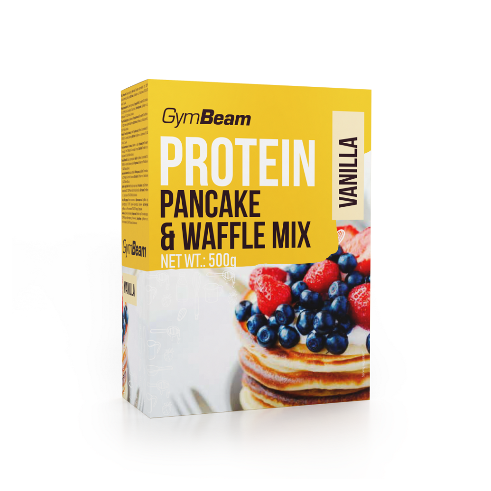 E-shop GYMBEAM Proteinové palačinky pancake & waffle mix vanilka 500 g