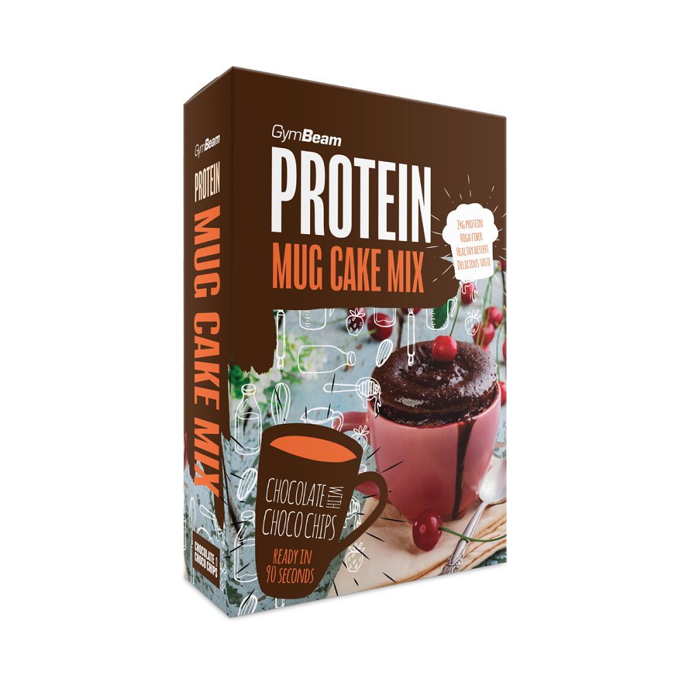 GYMBEAM Proteinový mug cake mix čokoládový s čokopecičkami 500 g