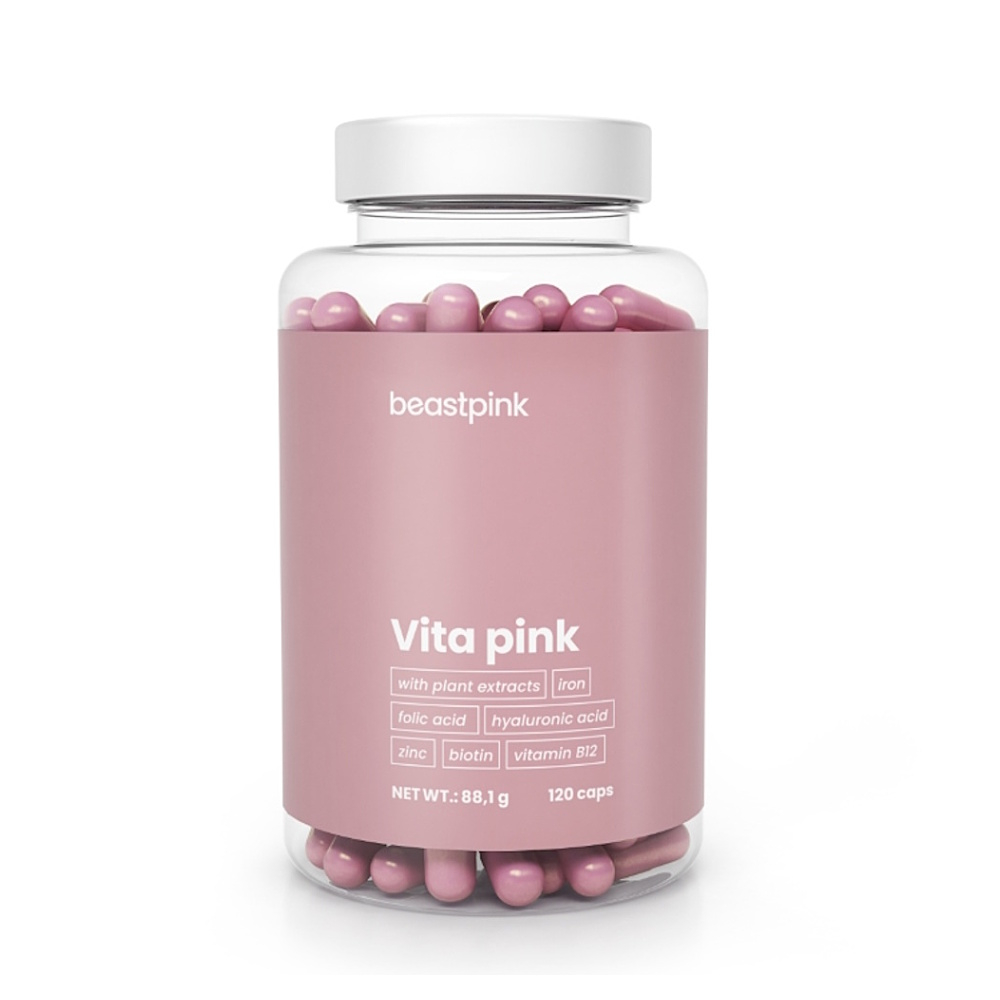 BeastPink Vita Pink kapsle s multivitamínovým komplexem pro ženy 88.1 g