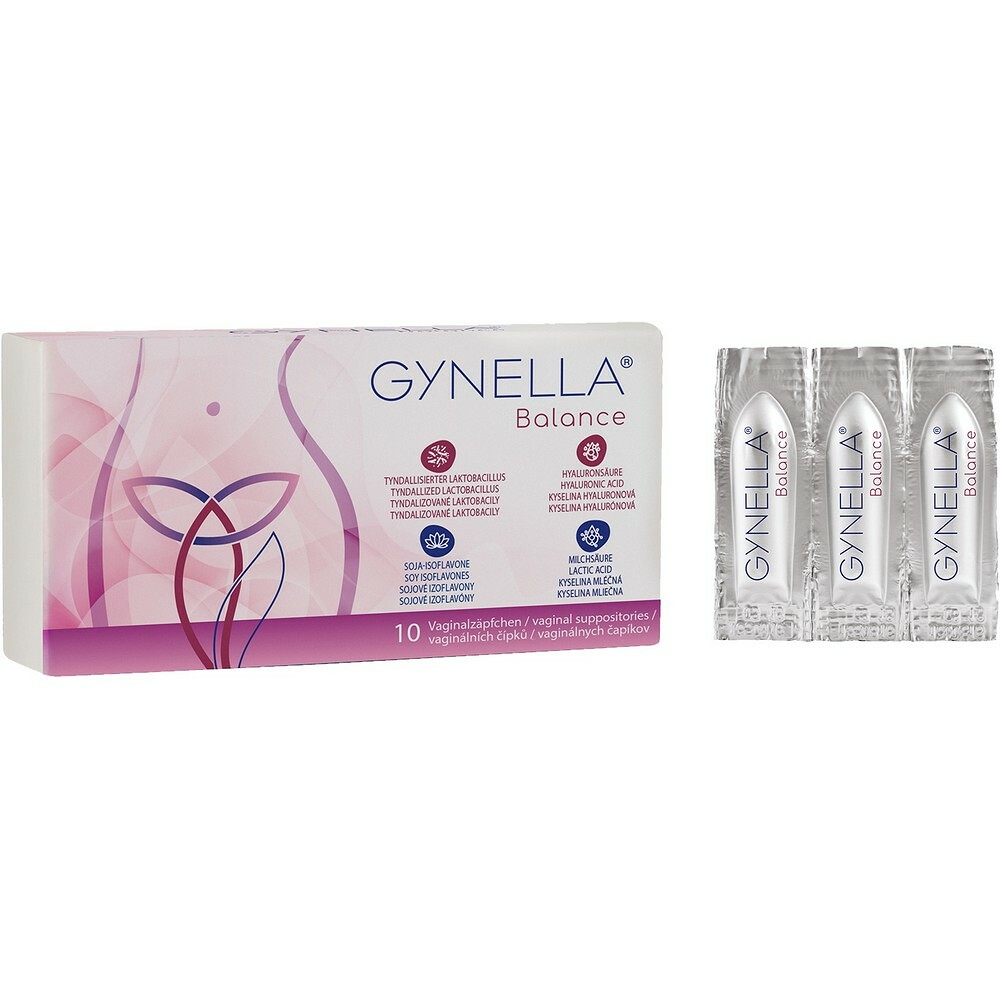 GYNELLA Balance vaginální čípky 10 kusů