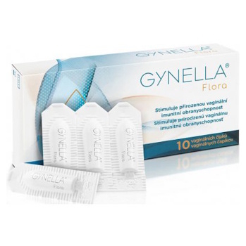 GYNELLA Flora 10 vaginálních čípků (Vaginální čípky a krémy) - Vaginální, Probio