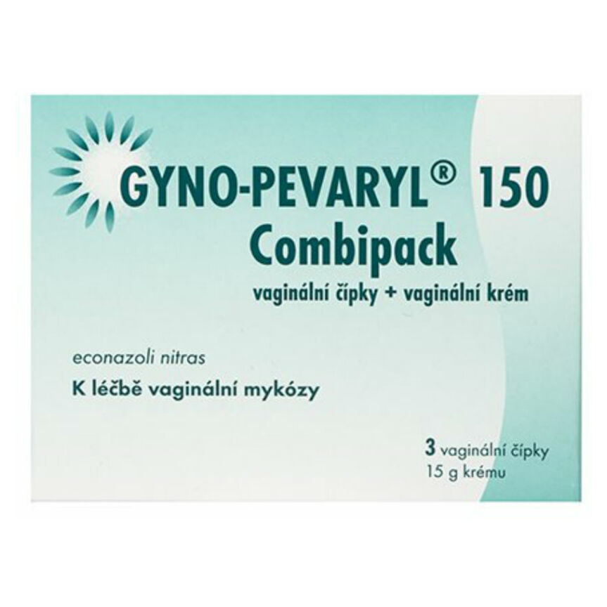 Levně GYNO-PEVARYL 150 Combipack čípky 3 kusy + krém 15 g