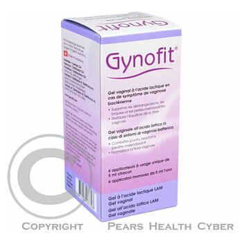 GYNOFIT vaginální gel s kyselinou mléčnou 6 x 5 ml
