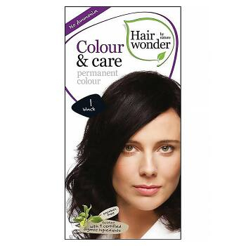 HAIRWONDER Dlouhotrvající barva BIO – černá 1 – 100 ml