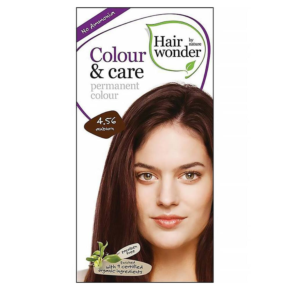 Levně HAIRWONDER Dlouhotrvající barva na vlasy 4.56 Kaštanová BIO 100 ml