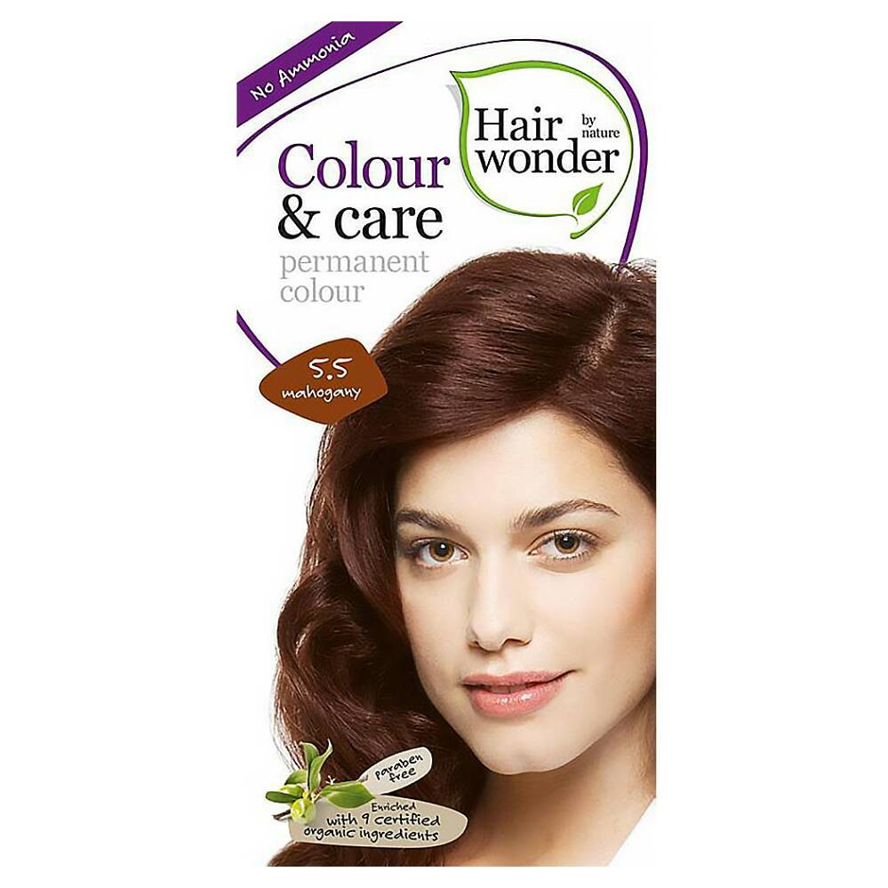 E-shop HAIRWONDER Dlouhotrvající barva na vlasy 5.5 Mahagon BIO 100 ml