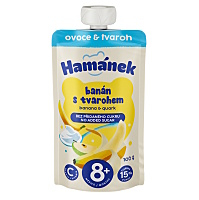 HAMÁNEK Banán a tvaroh 6+ 100 g
