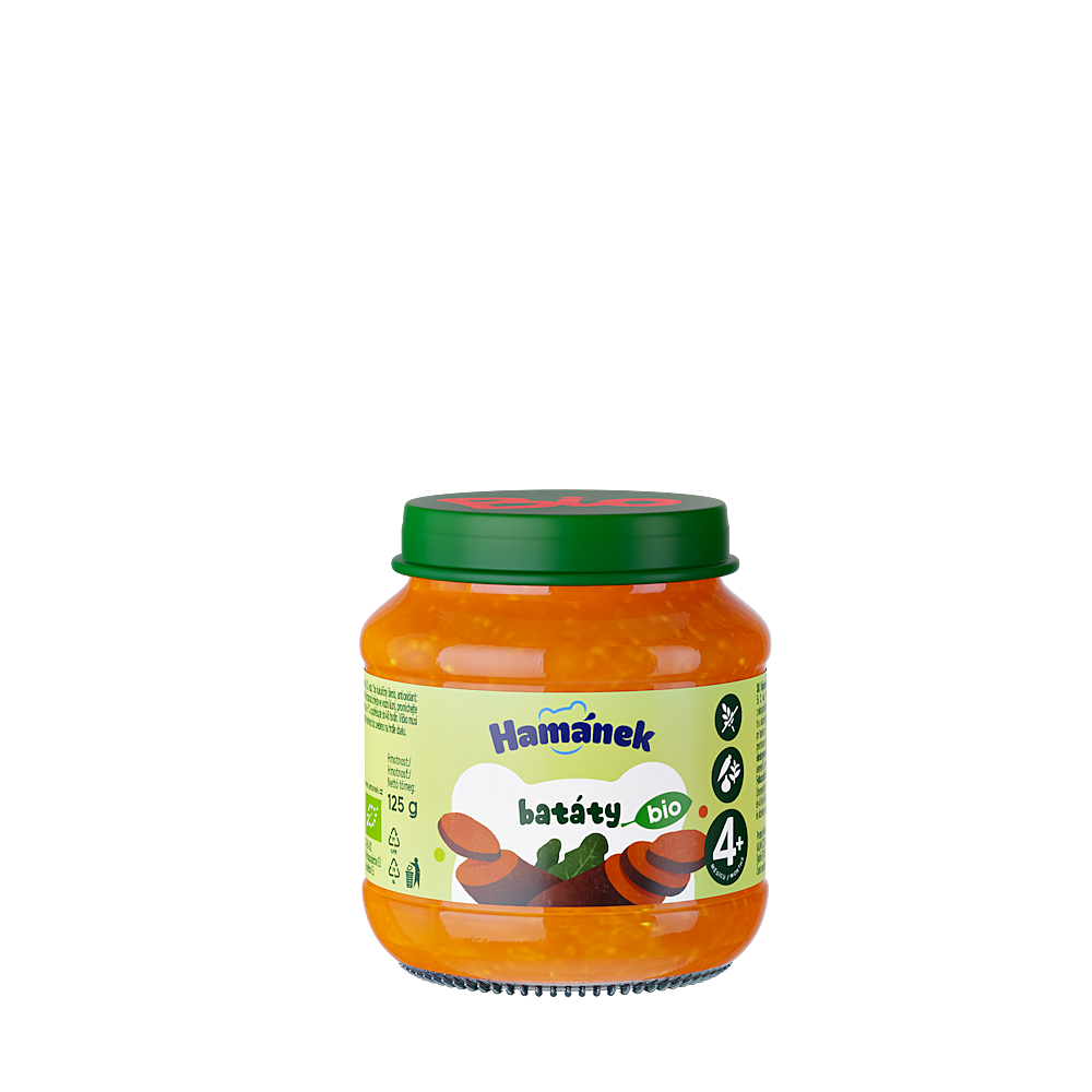 HAMÁNEK Bio Batátové pyré 4m+ 125 g