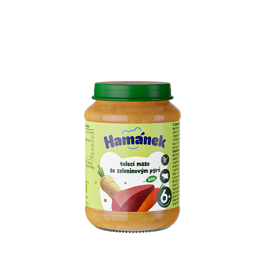 HAMÁNEK Bio Telecí se zeleninou 6m+ 190 g