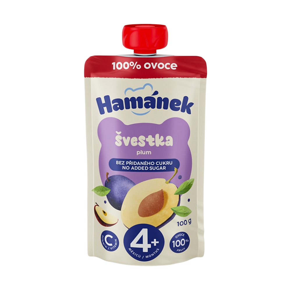 HAMÁNEK Jablko a švestka 4m+ 100 g