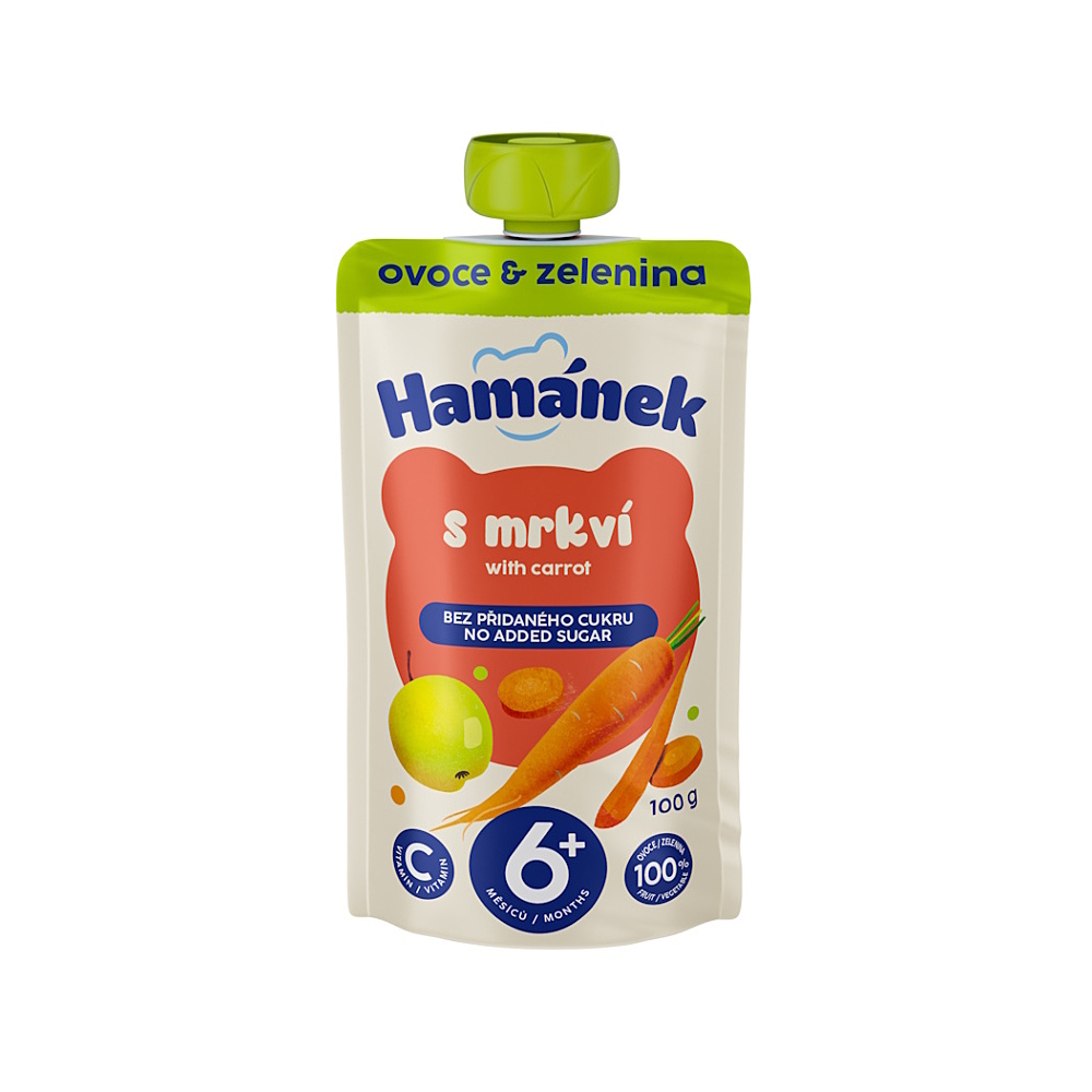 HAMÁNEK Jablko s mrkví 6m+ 100 g