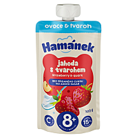 HAMÁNEK Jahoda s tvarohem 6m+ 100 g