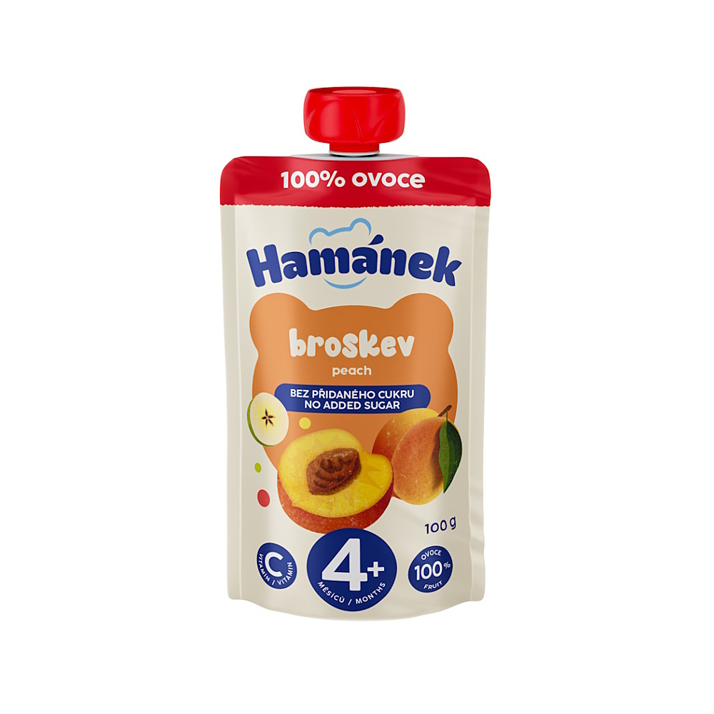 HAMÁNEK Kapsička broskev 4m+ 100 g