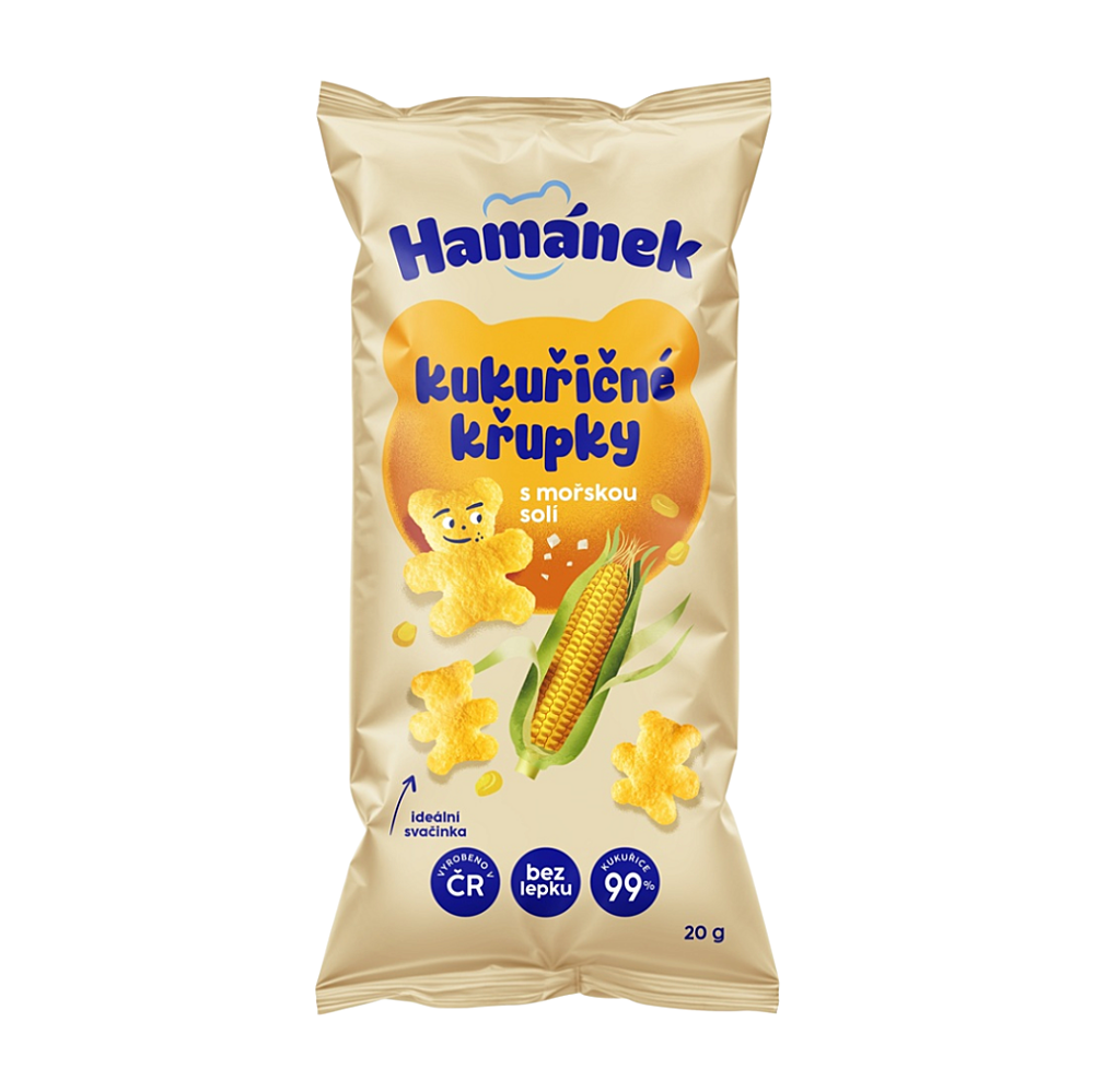 HAMÁNEK kukuřičné křupky s mořskou solí 20 g