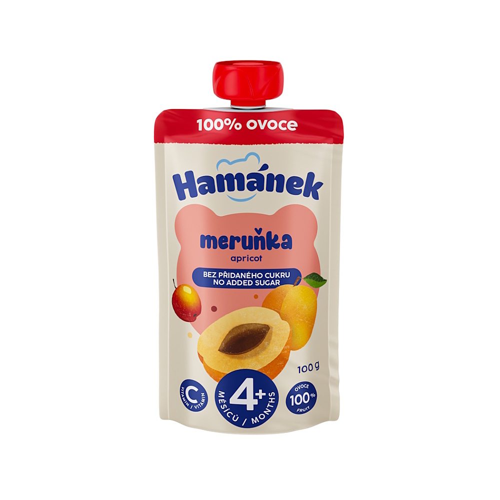 Hamánek Ovocná kapsička meruňka a jablko