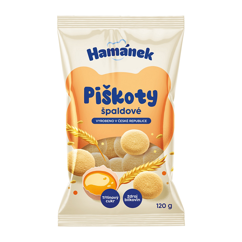 HAMÁNEK Špaldové piškoty 120 g