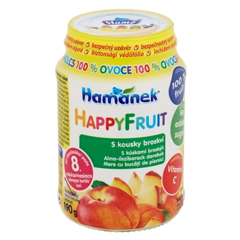 HAMÁNEK Happy Fruit S kousky broskví 190 g