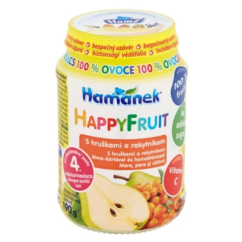 HAMÁNEK Happy Fruit S hruškami a rakytníkem 190 g