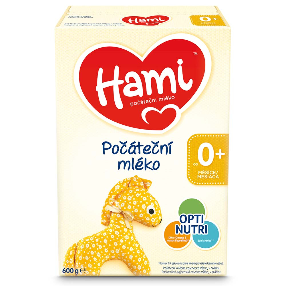 HAMI 0+ Počáteční kojenecké mléko od narození 600 g