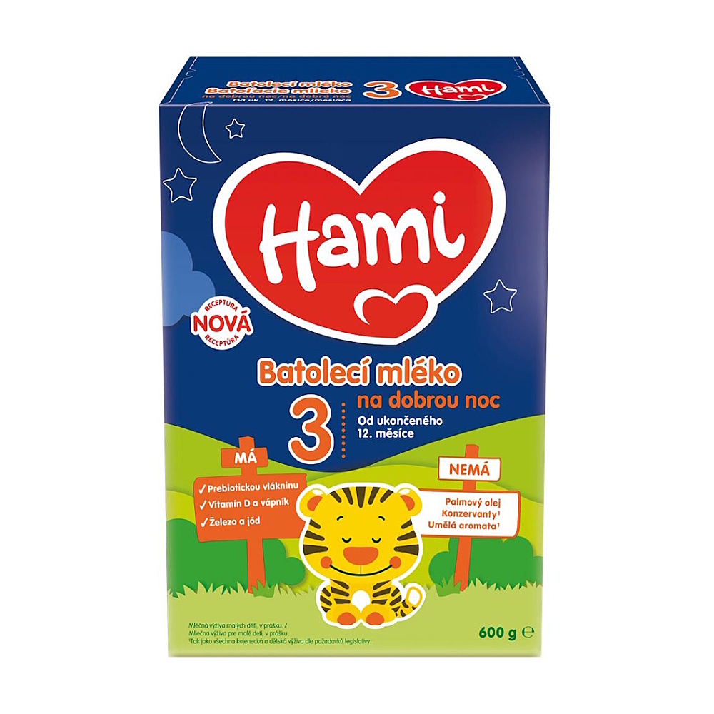 Hami 3 batolecí mléko na dobrou noc 600g koupíte na Lekarna.cz