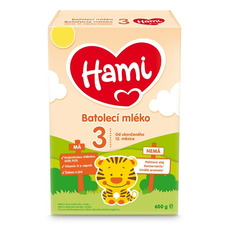 E-shop HAMI 3 Batolecí mléko od ukončeného 12 do 24 měsíce 600 g
