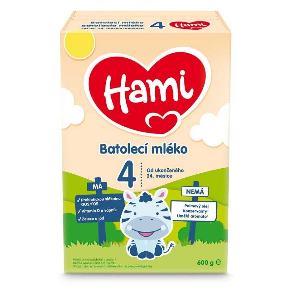 E-shop HAMI 4 Batolecí mléko od ukončeného 24. měsíce 600 g