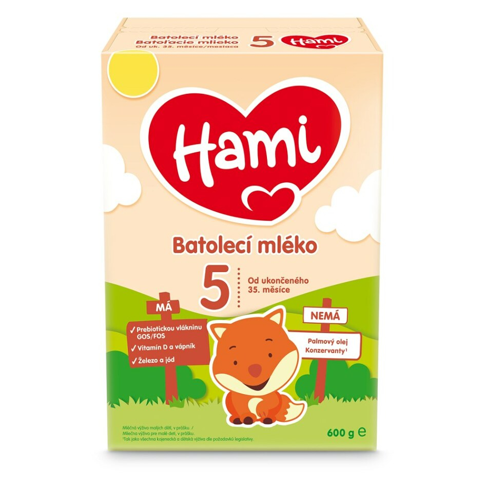 E-shop HAMI 5 Batolecí mléko od ukončeného 35.měsíce 600 g