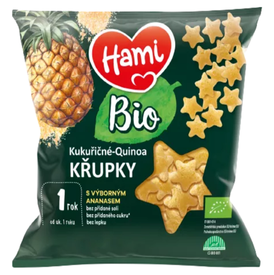 E-shop HAMI BIO Kukuřičné-quinoa křupky ananas 20g 12m+