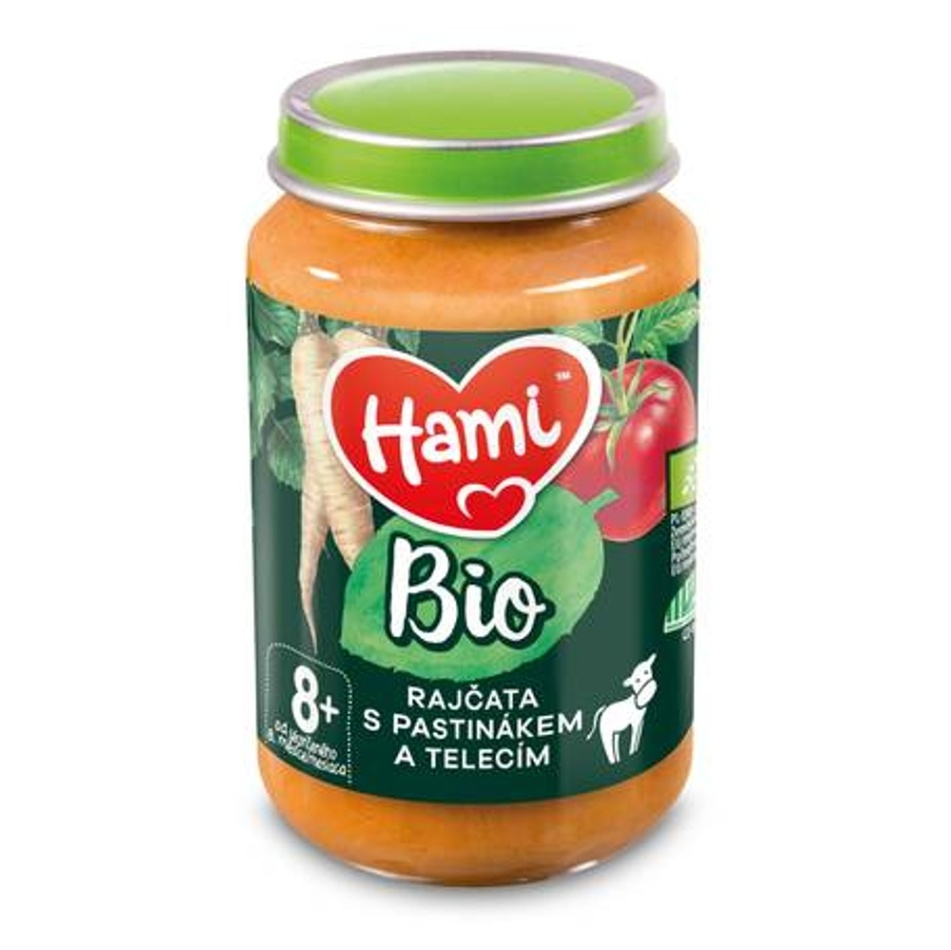 E-shop HAMI BIO Masozeleninový příkrm rajčata s pastinákem a telecí 190 g
