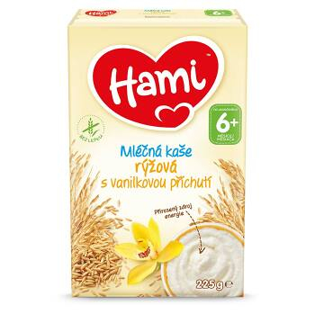 HAMI Mléčná kaše Rýžová s vanilkovou příchutí od 6.měsíce 225 g