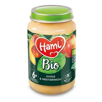 HAMI Ovocný příkrm ovoce s nektarinkou 6+ BIO 190 g (Ovocné přesnídávky) - Sladké