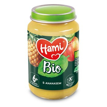 HAMI Ovocný příkrm s ananasem 6+ BIO 190 g, expirace