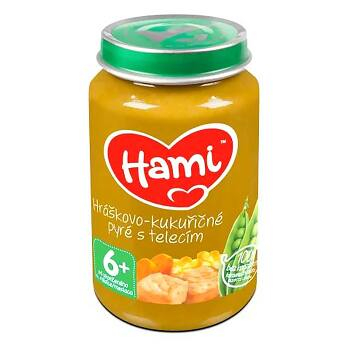 HAMI Hráškovo-kukuřičné pyré s telecím od 6.měsíce 200 g
