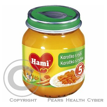 HAMI příkrm karotka s rýží 125g (Těstovinové, rýžové příkrmy)