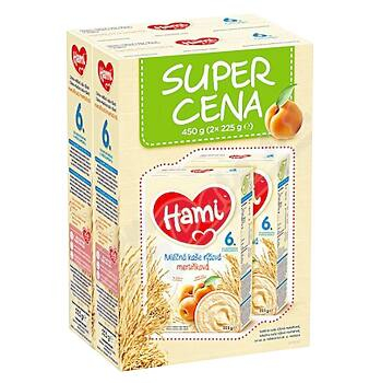 HAMI Super Cena Kaše mléčná rýžová meruňková 2x225 g