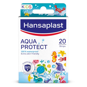 HANSAPLAST Kids aquaprotect náplast 20 kusů (Náplasti) - S polštářkem