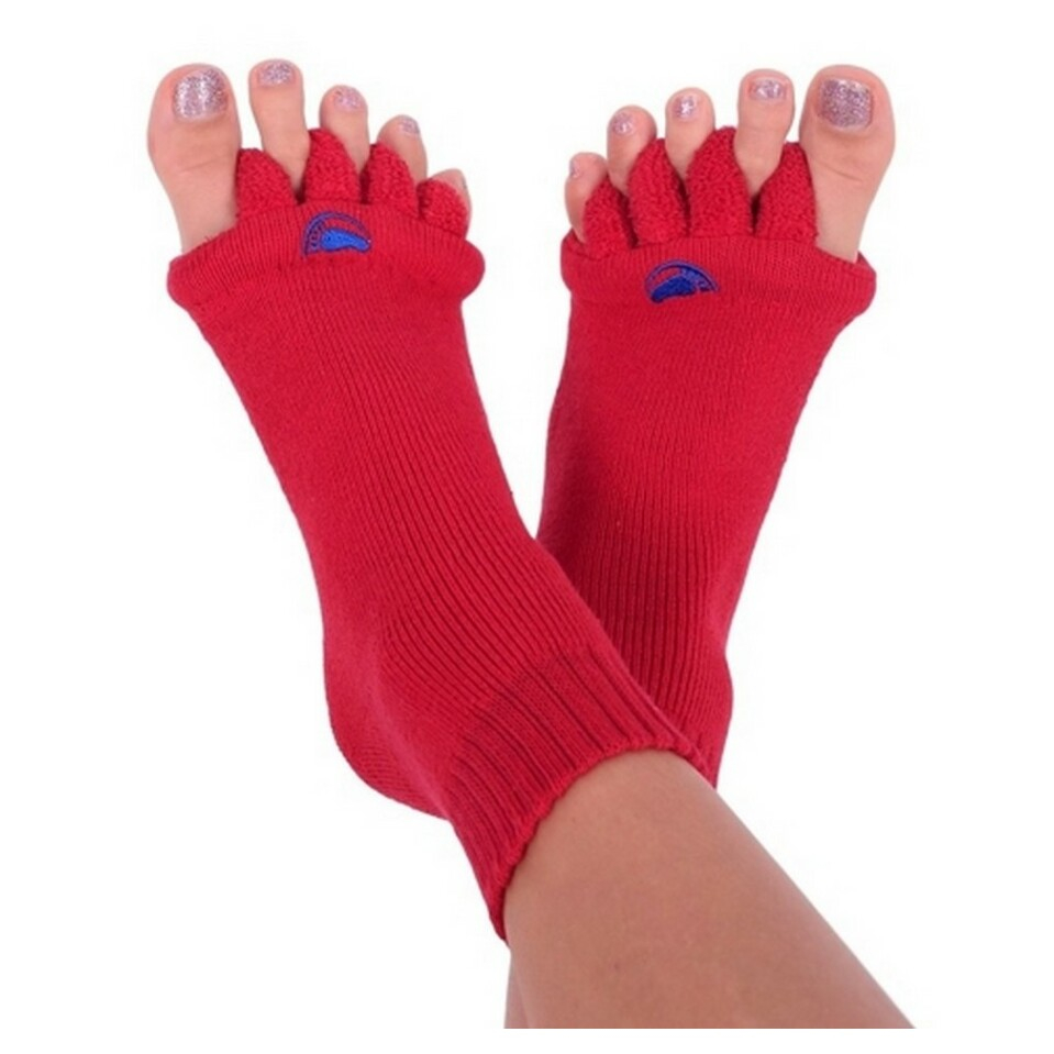 Levně HAPPY FEET Adjustační ponožky red velikost M