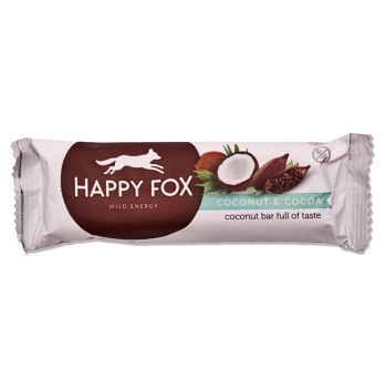 HAPPY FOX Kokosová tyčinka s kakaem 40 g