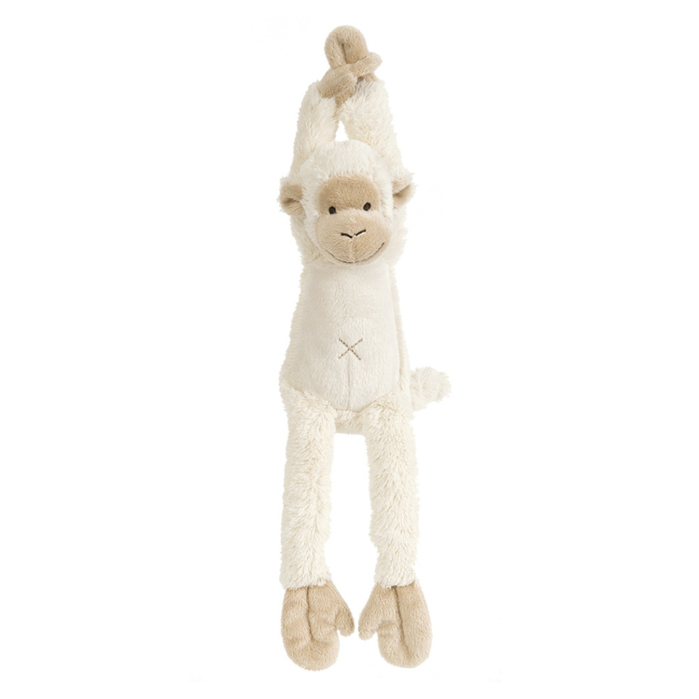 Levně HAPPY HORSE Hudební opička Mickey smetanová 40 cm