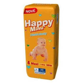 HAPPY MIMI Dětské pleny Standard Maxi 50 kusů