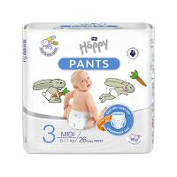 HAPPY Pants Kalhotkové plenky Midi 6-11kg 26 ks