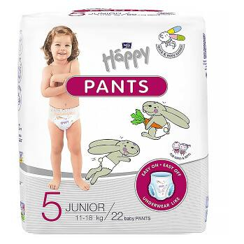 BELLA HAPPY Baby pants junior plenkové kalhotky 11 - 18 kg 22 kusů